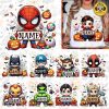 Spooky Halloween Cartoon Custom PNG Bundle for Kids Killer Superhero