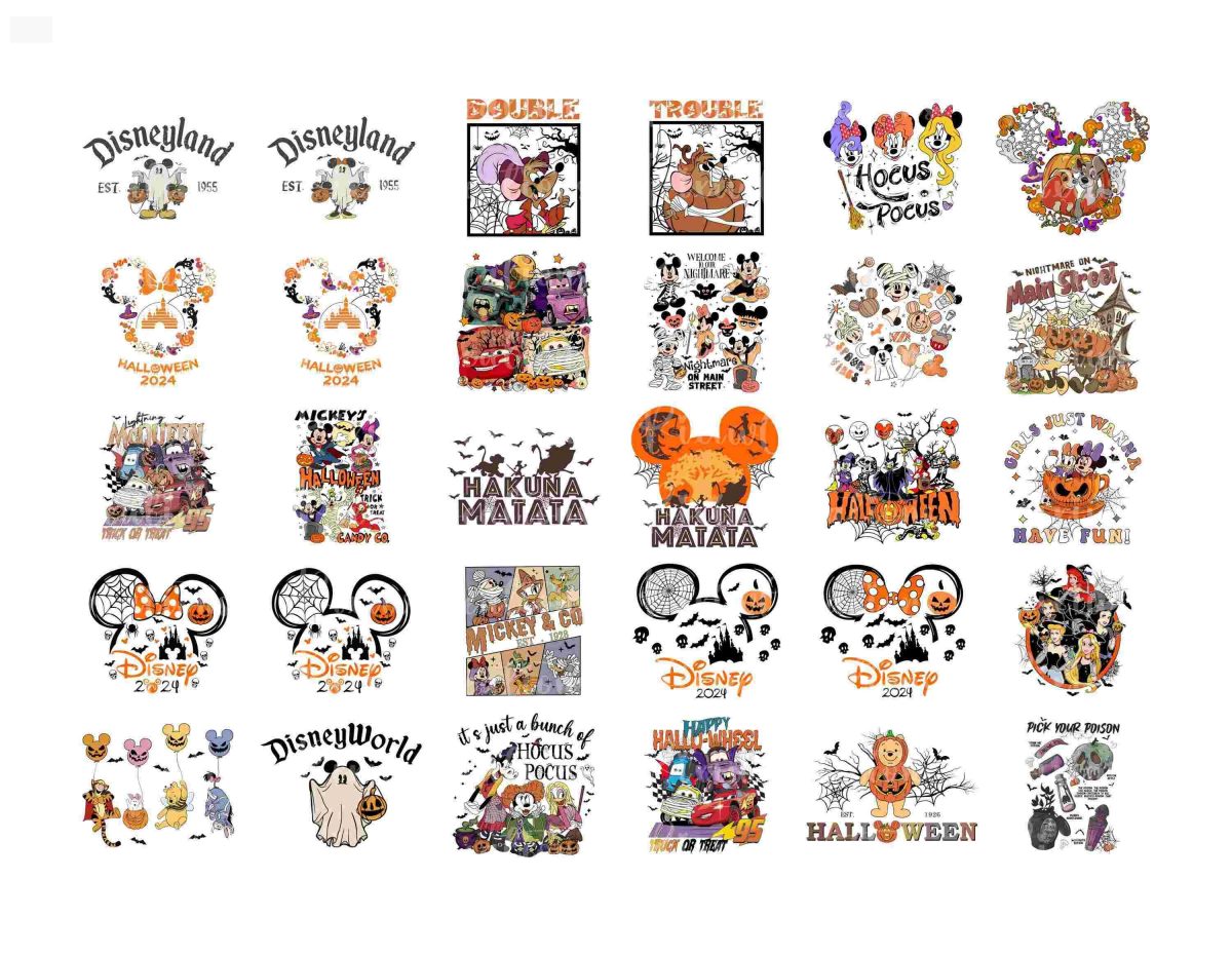 Spooky Halloween Characters Bundle Mouse Friends SvgPng Halloween