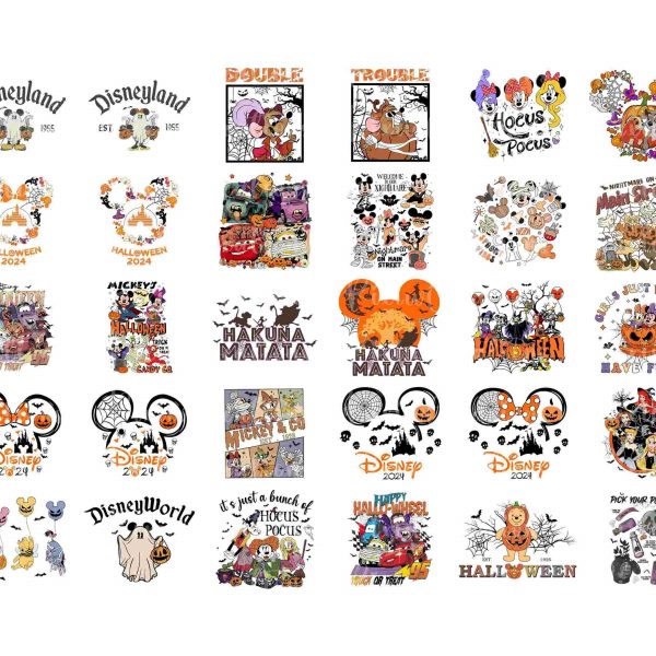 Spooky Halloween Characters Bundle Mouse Friends SvgPng Halloween