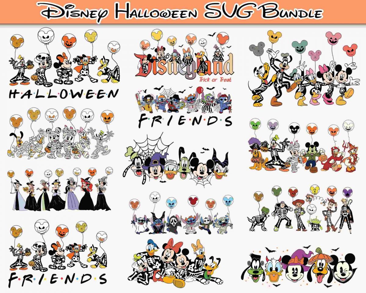 Spooky Halloween Characters Svg Bundle Trick Or Treat Svg for Cricut