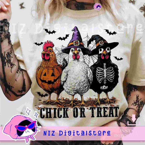 Spooky Halloween Chicken Pumpkin Designs SVG PNG