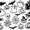 Spooky Halloween Clipart Bundle for Cricut with Scary cute SVG Designs