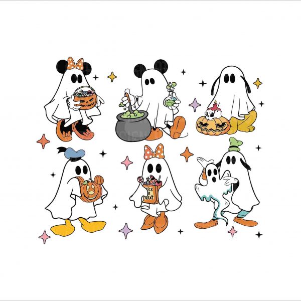 Spooky Halloween Costumes Mouse Friends PNG Trick or Treat Vibes SVG