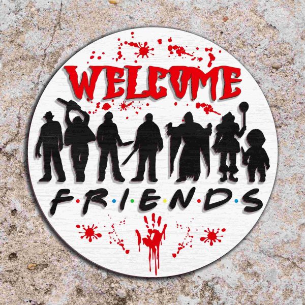 Spooky Halloween Door Sign SVG Creepy Front Door Welcome Sign Horror