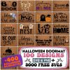 Spooky Halloween Doormat Bundle Digital Download Welcome Sign Svg