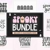 Spooky Halloween Font Bundle SVG PNG Included