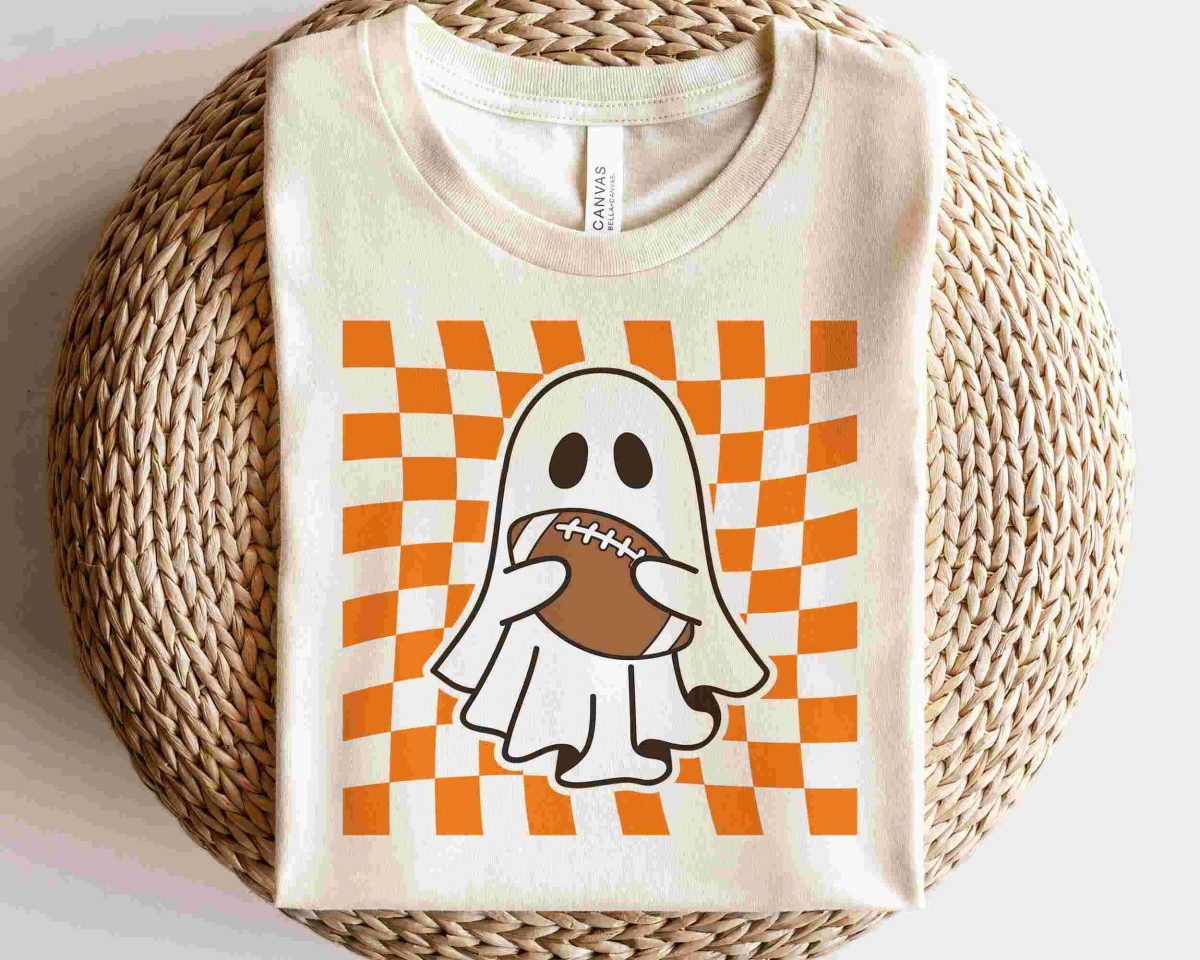 Spooky Halloween Football SVG Vintage Fall Design Halloween Shirt