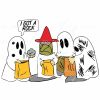 Spooky Halloween Ghost and Pumpkin SVG for Peanuts Fans