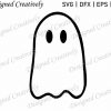 Spooky Halloween Ghost SVG Cut Out for Seasonal Holiday