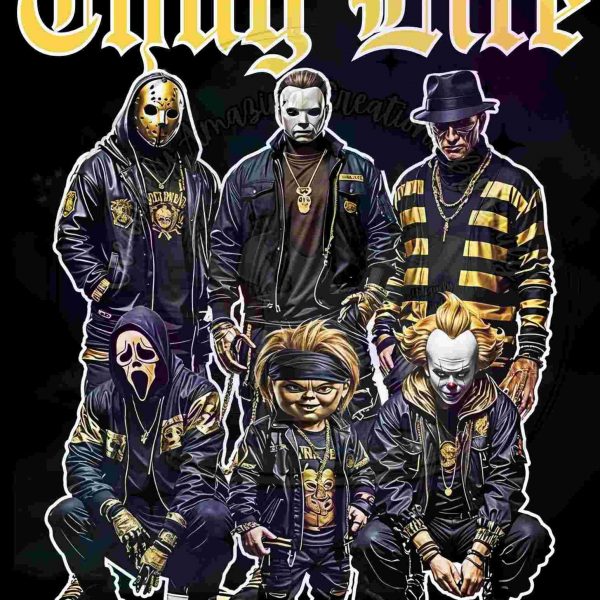 Spooky Halloween Kings Thug Life Horror Legends SVG PNG