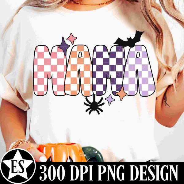 Spooky Halloween Mom PNG Fall Mama SVG Trick or Treat Tshirt