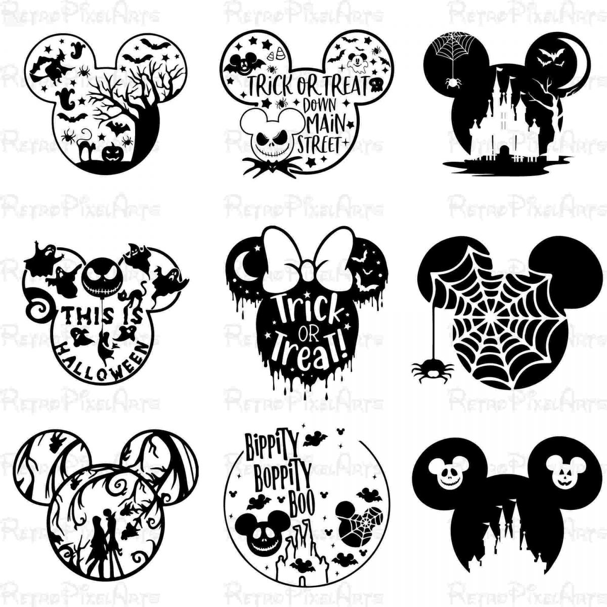 Spooky Halloween Mouse Friends SVG Bundle for Trick or Treat Fun