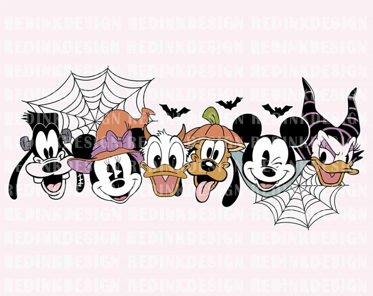 Spooky Halloween Mouse Friends SVG Trick or Treat Bat Costume Cut