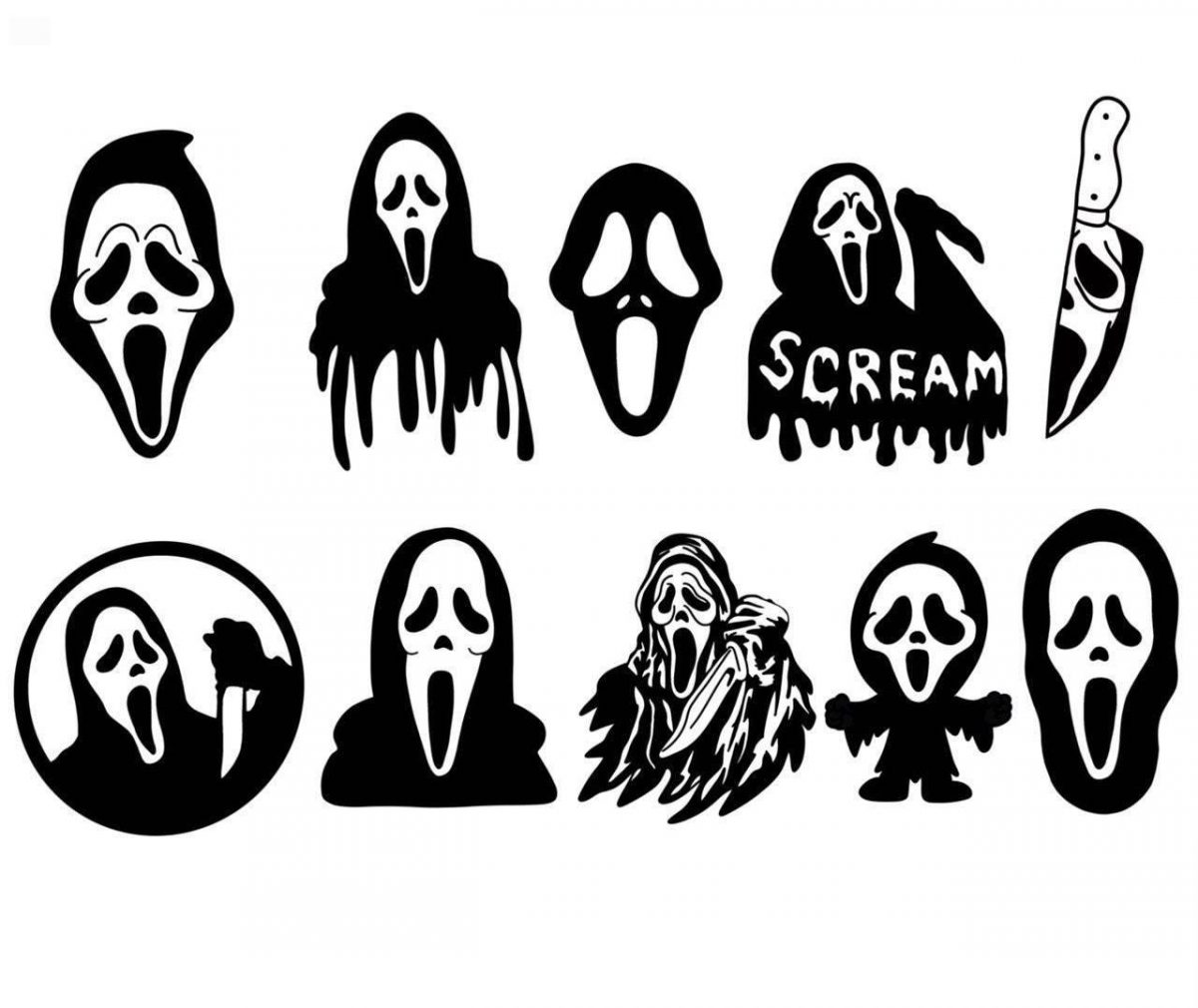 Spooky Halloween Movie SVG Bundle 10 Colorful Layered Ghostface