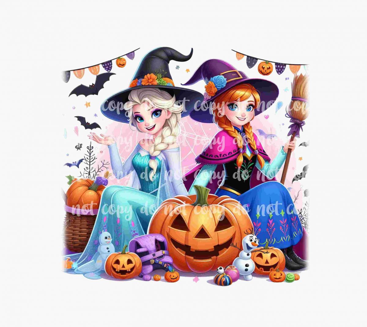 Spooky Halloween Princess PNG Design