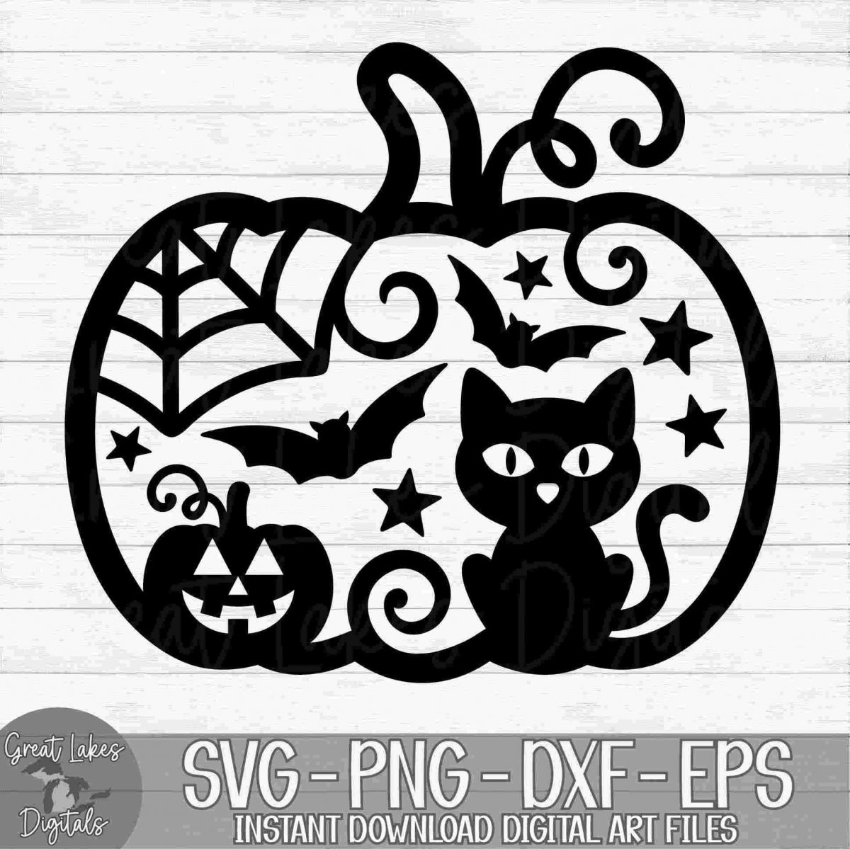 Spooky Halloween Pumpkin Get Instant Digital svg png dxf and eps