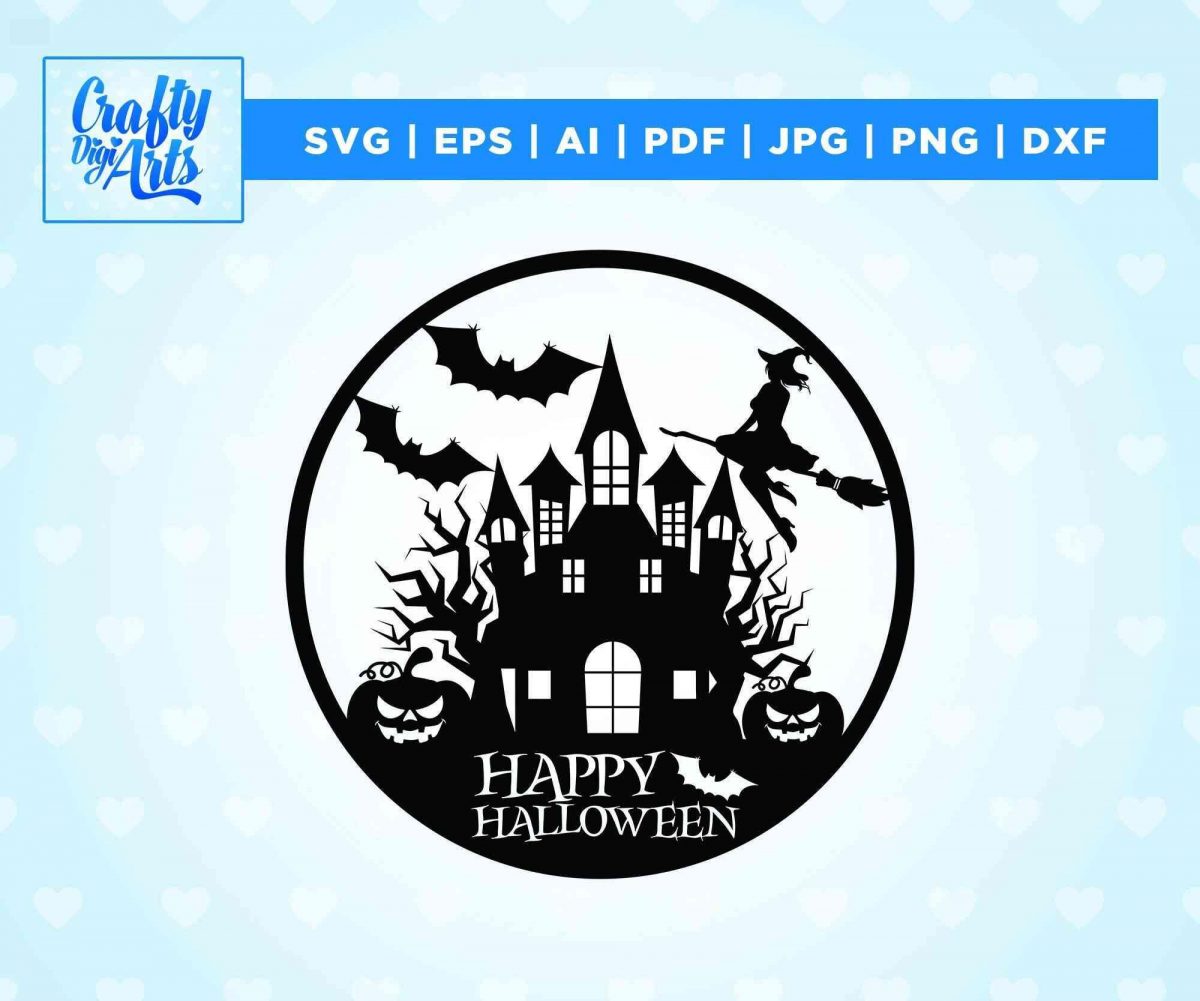 Spooky Halloween Sign SVG for Cricut Laser Cutting