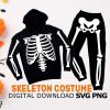 Spooky Halloween Skeleton Costume Svg for Halloween Shirt Design