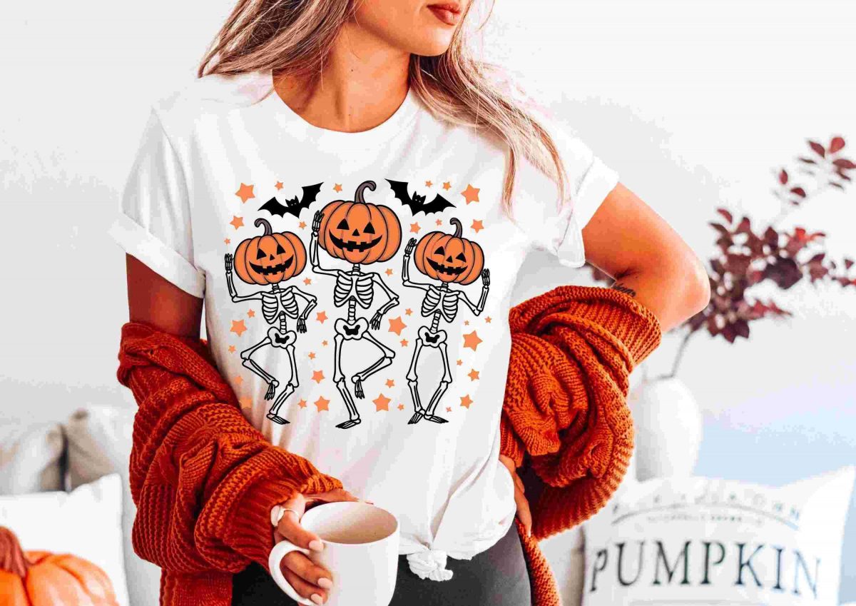 Spooky Halloween Skeleton Dance Svg Png for Sublimation