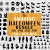 Spooky Halloween SVG Bundle Bats Ghosts Zombies and More