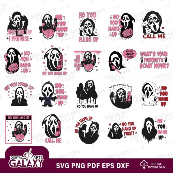 Spooky Halloween SVG Bundle Ghostface Valentine Shirt Funny