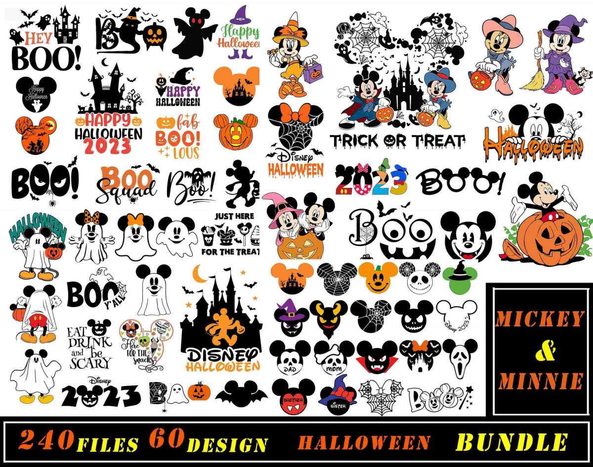 Spooky Halloween SVG Bundle Pumpkin Ghosts Friends Boo Cut Files