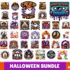 Spooky Halloween SVG Bundle Retro Pumpkin Ghost Designs