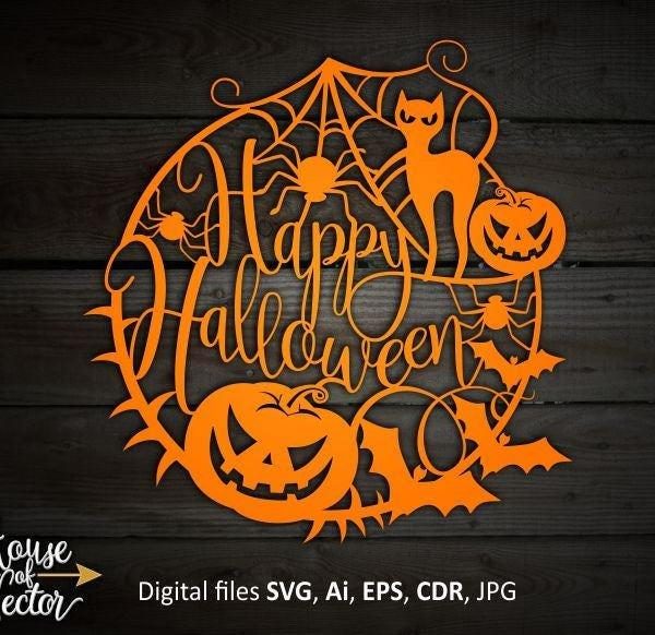 Spooky Halloween SVG EPS Ai png Digital download for festive vector