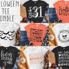 Spooky Halloween SVG Mega Bundle Cricut Shirt Designs Tee SVGs Dxf