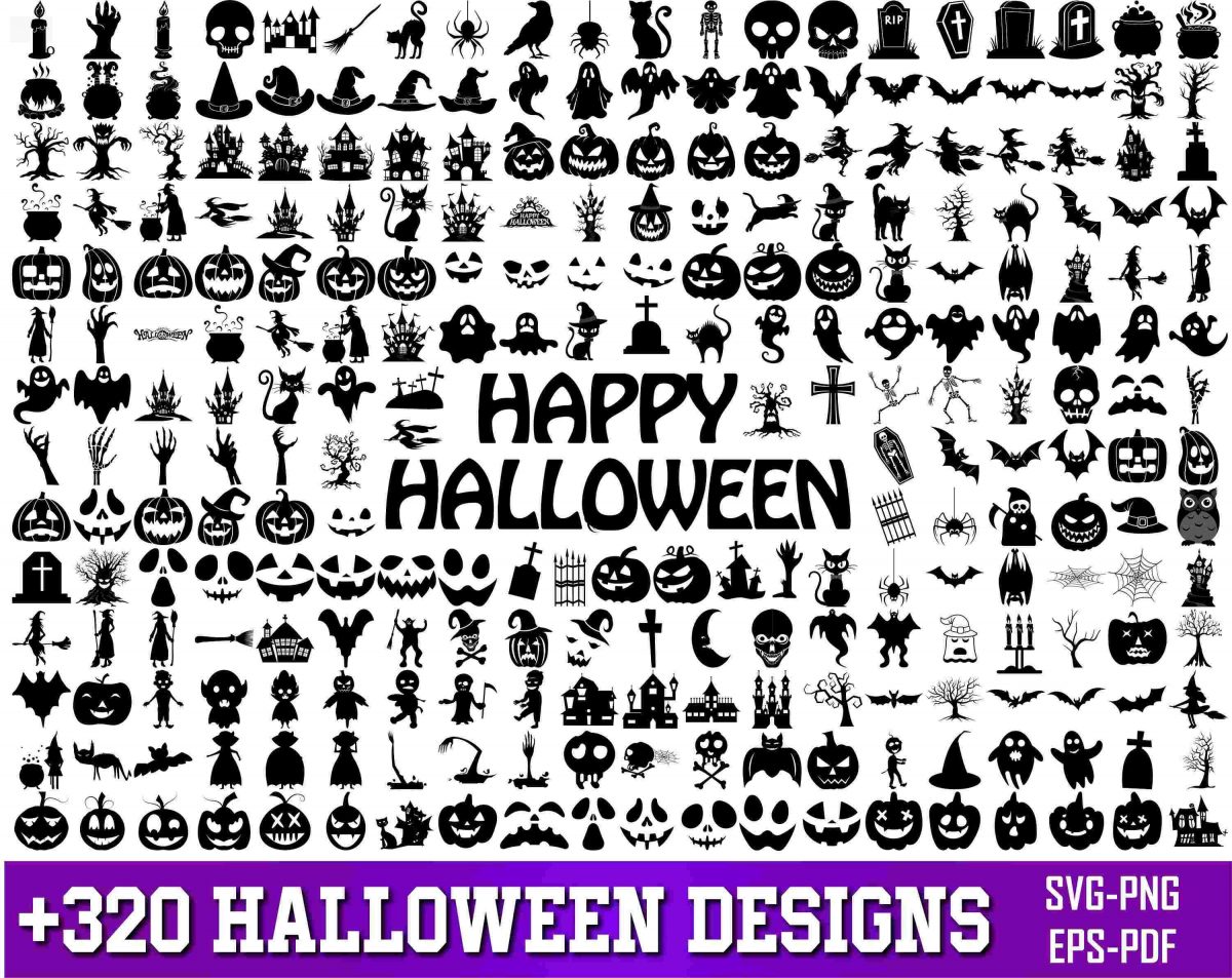 Spooky Halloween SVG PNG Bundle for Cricut