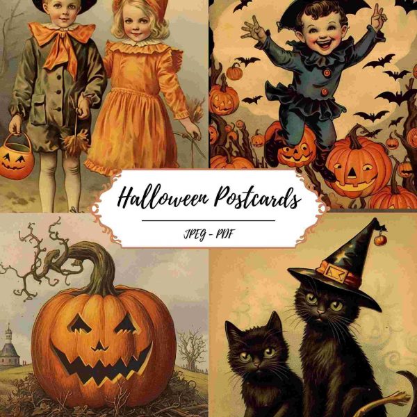 Spooky Halloween SVG Printables with Vintage Vibe 30 Fussy Cut