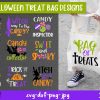 Spooky Halloween Treat Bag Designs Bundle SVG PNG