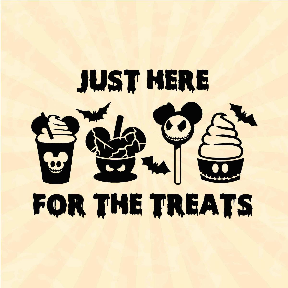 Spooky Halloween Treats SVG with Mickey SVG