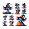 Spooky Halloween Watercolor SVG PNG Designs High Res Sublimation