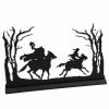 Spooky Headless Horseman Wood Silhouette Halloween Tabletop Ornament