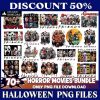 Spooky Horror Movie Characters Bundle with 70 PNGs for Halloween SVG