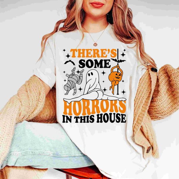 Spooky House Sweat Png Funny Halloween Svg Retro Pumpkin Design