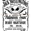 Spooky Jack Skellington Halloween Movie Label Svg Png for Tshirts