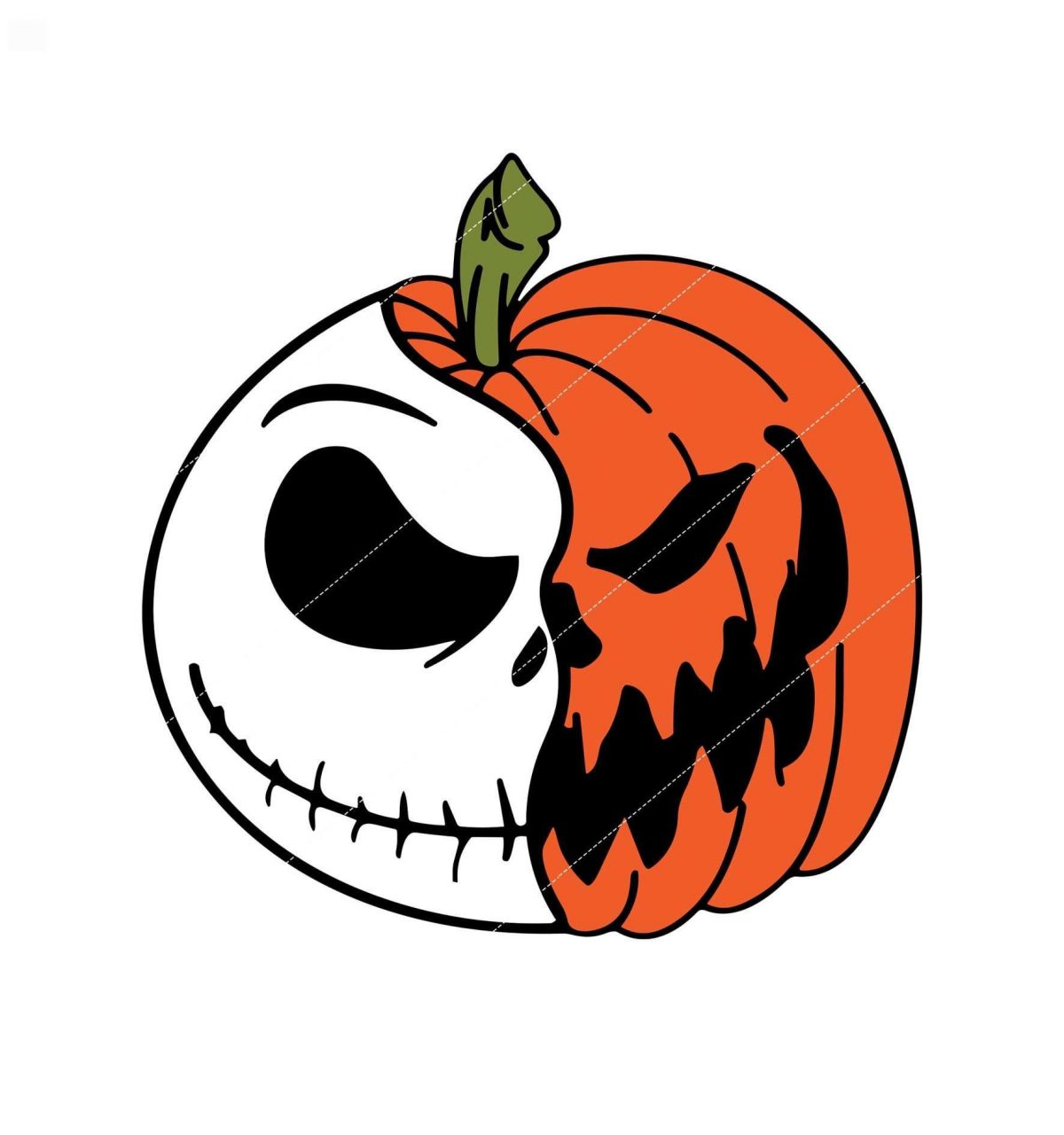 Spooky Jack Skellington Pumpkin Horror Nightmare Character Halloween