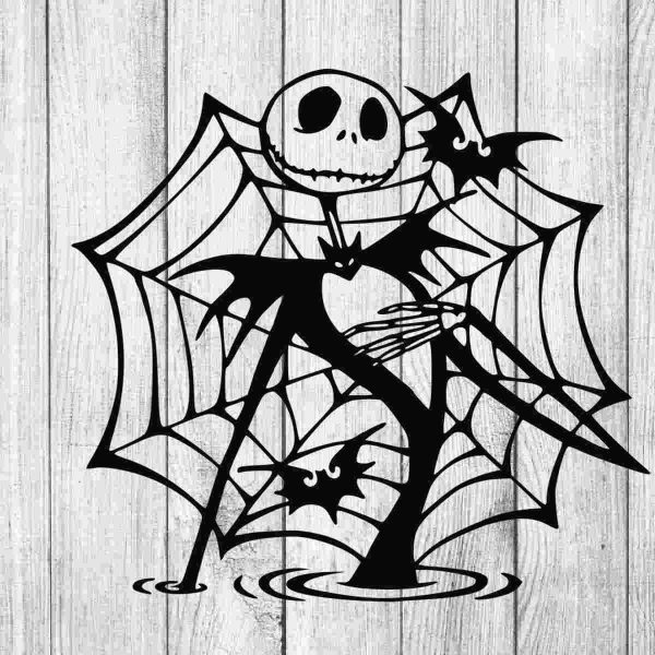 Spooky Jack Skellington SVG for Cricut Silhouette Nightmare Before