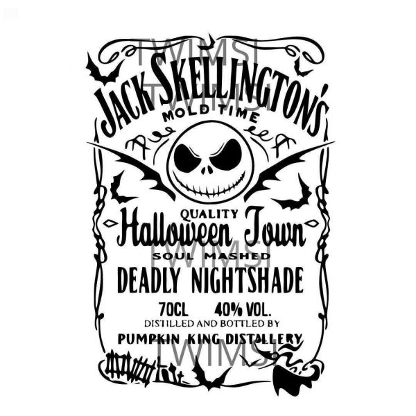 Spooky Jack Skellington SVG for Halloween shirts clipart instant