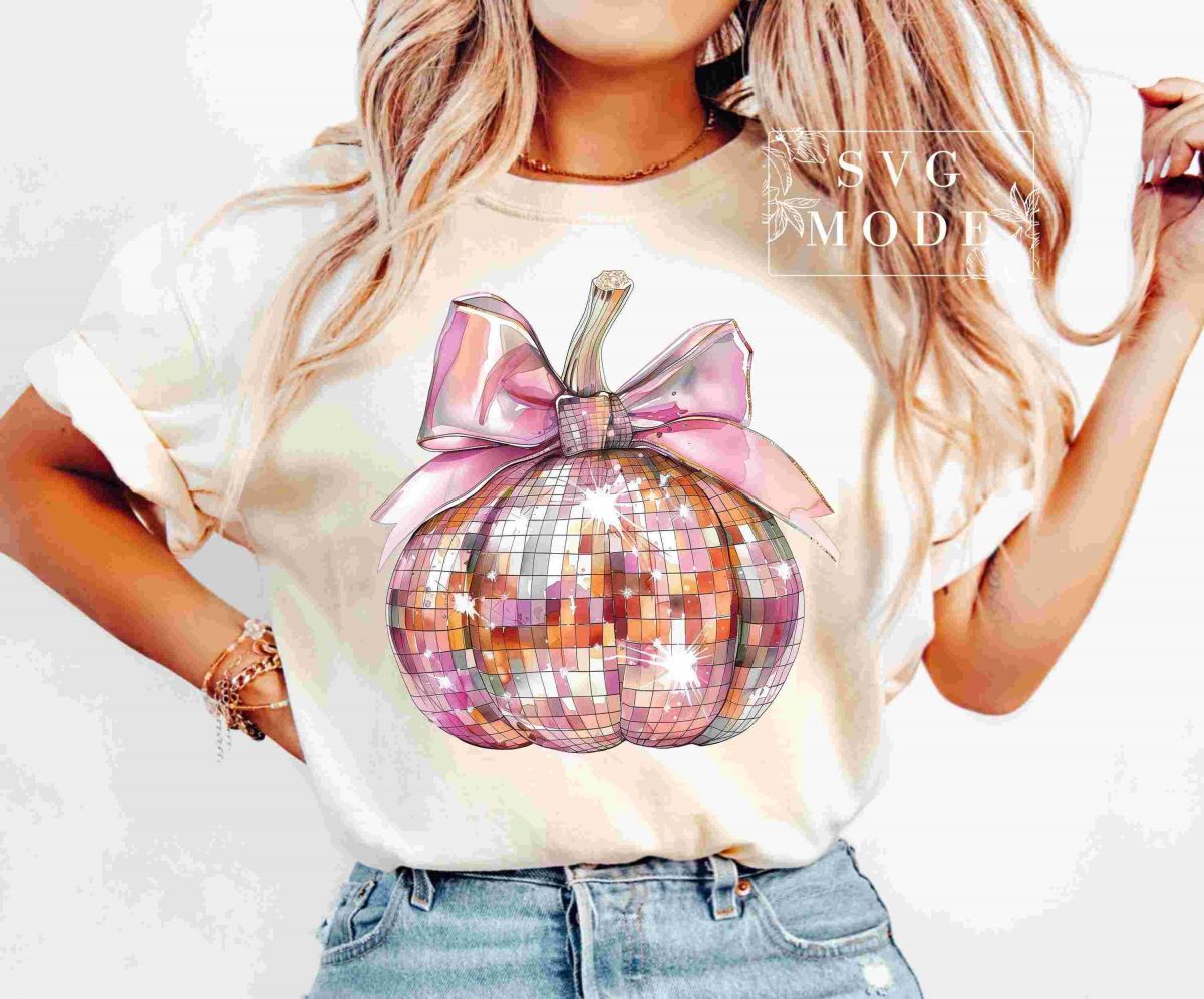 Spooky Mama Disco Ball Pumpkin Season PNG Collection