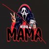 Spooky MAMA Ghost Face SCREAM Kids PNG Image