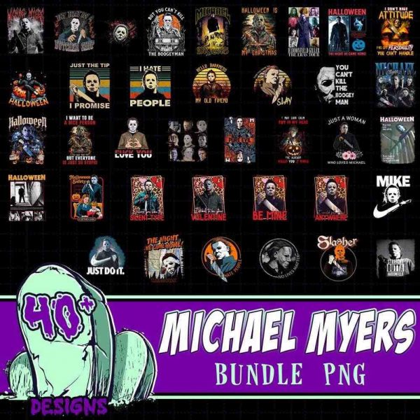 Spooky Michael Myers Bundle Halloween Horror Character PNGs