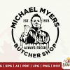 Spooky Michael Myers Butcher Shop svg for Halloween Tshirts Graphics