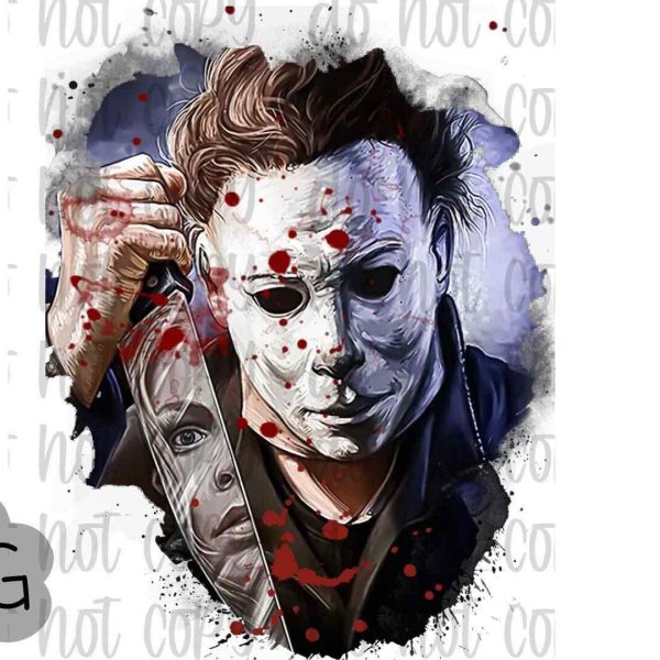 Spooky Michael Myers Halloween SVG PNG Sublimation Design