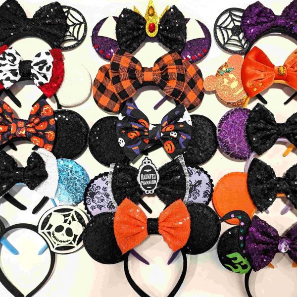 Spooky Mickey and Minnie Ears for Halloween Cosplay SVG and PNG