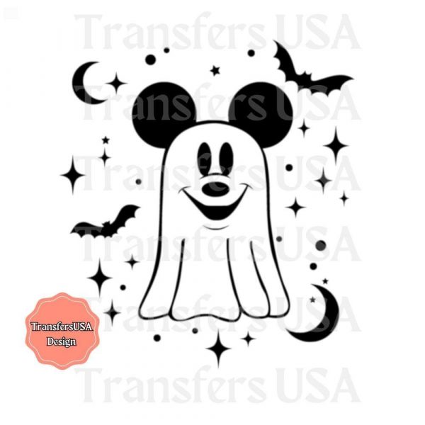 Spooky Mickey Ghost SVG for Cricut Kids Trick or Treat Bag Disneyland