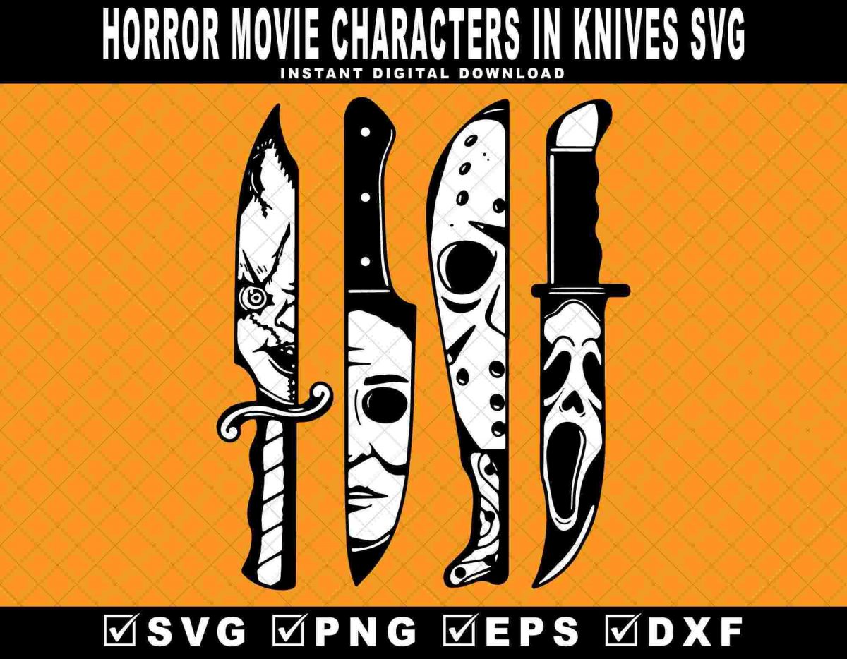 Spooky Movie Blade SVG PNG Eps Dxf Creepy Blade Movie Monsters