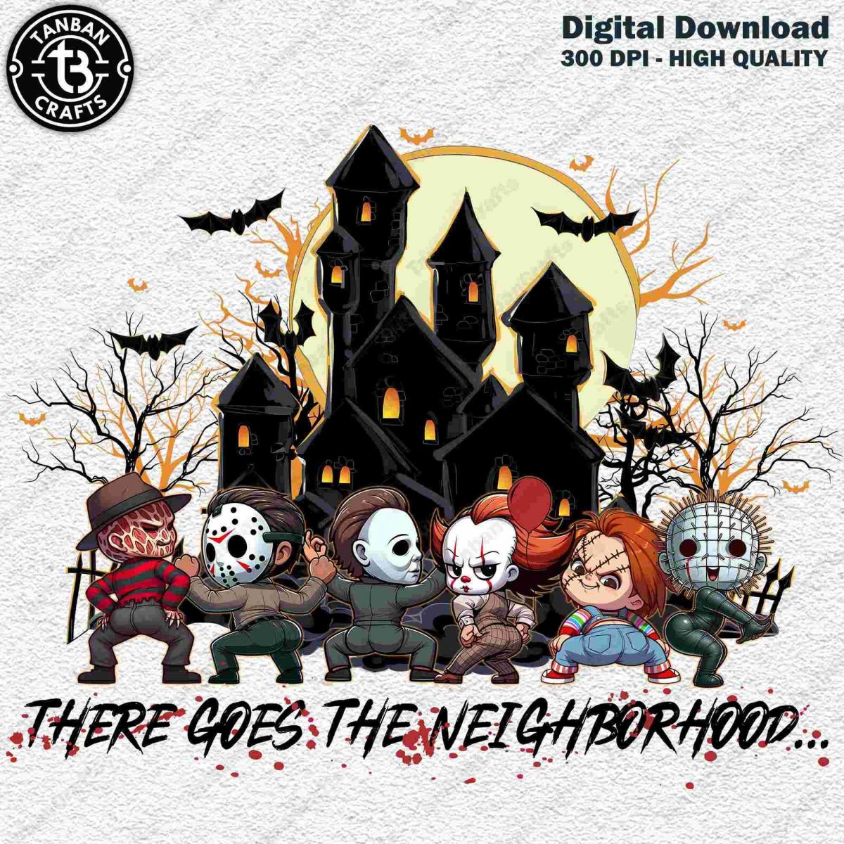 Spooky Movie Villains SVG Creepy Friends SVG Neighborhood Nightmares